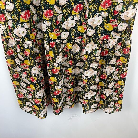 J. Crew Mercantile Floral Print Sleeveless Tiered Maxi Sun Dress Women's Size 2 - Picture 6 of 10